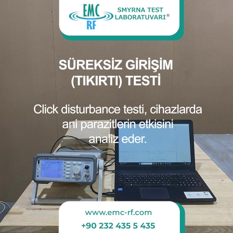 sureksiz girisim tikirti testi click disturbance test